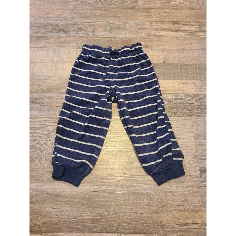Child of mine by Carters 18 month blue and white striped jogger pants